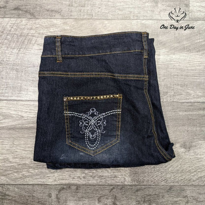 Imperial Distressed Cropped Jeans Size 20