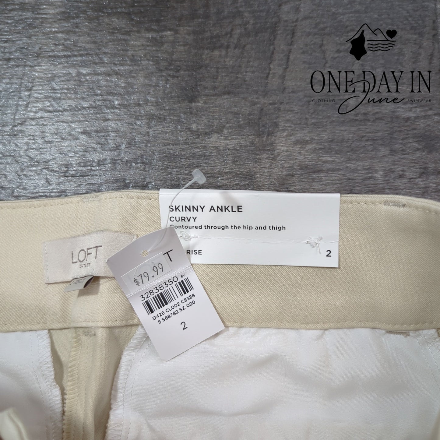 Loft Skinny Curvy Ankle Pants Size 2