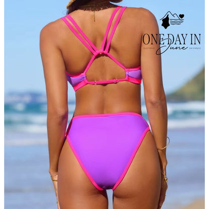 Cupshe High Cut Keyhole Bikini Swimsuit Size M