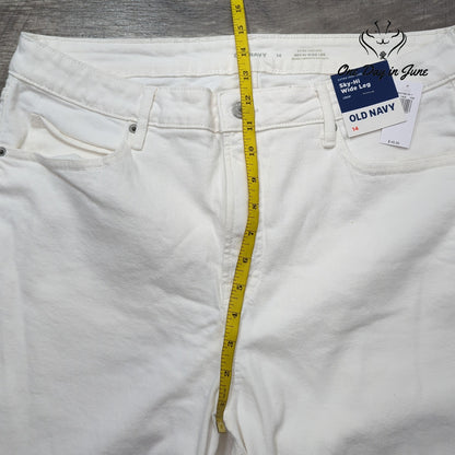 Old Navy Sky Hi Wide Leg Jeans Size 14