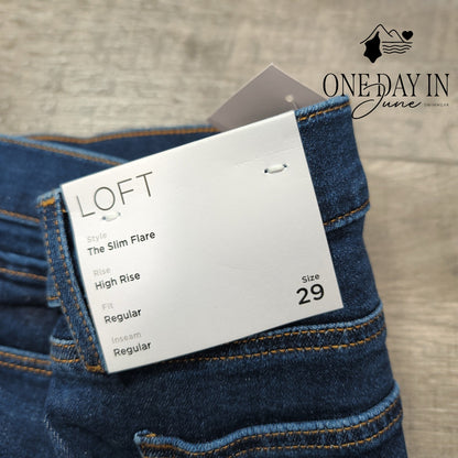 Loft The Slim Flare Jeans Size 8 (29)