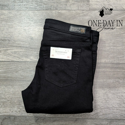 AG Adriano Goldschmied The Legging Ankle Black Skinny Stretch Jeans NWT Size 2