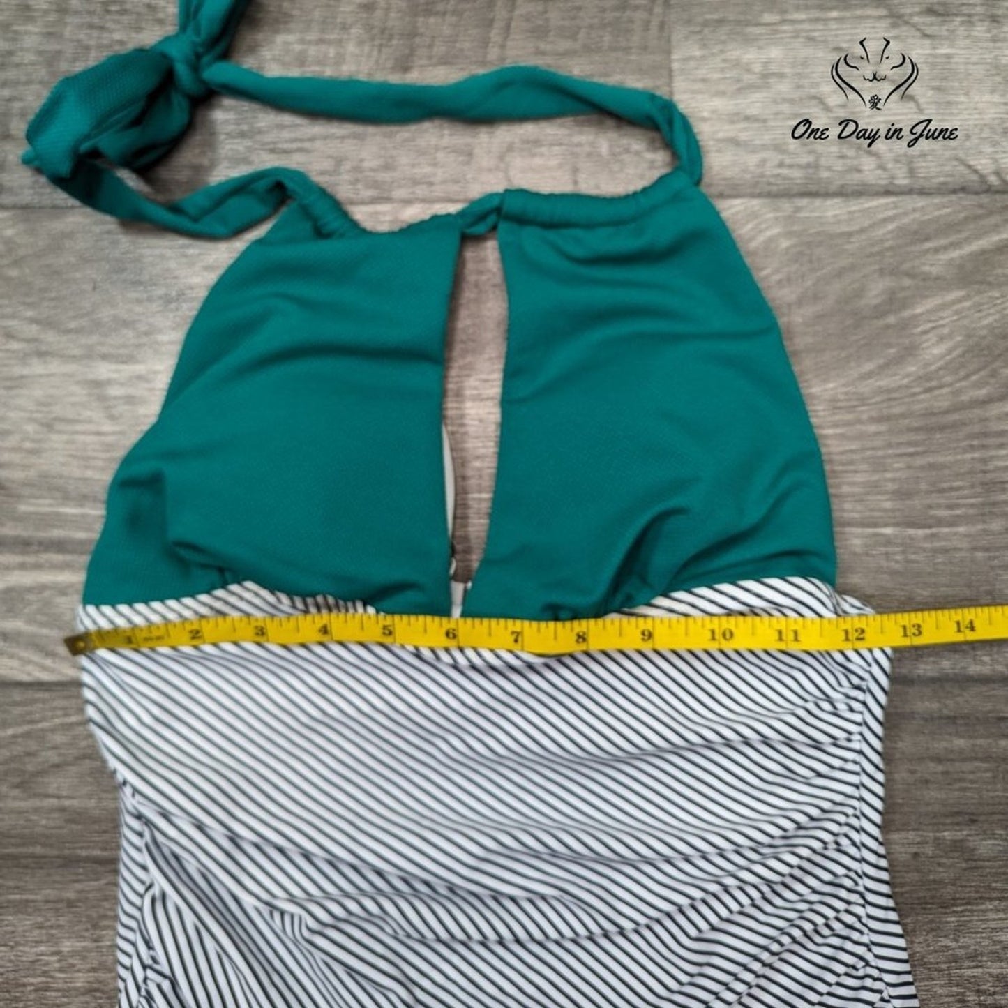 Shekini V Neck One Piece Swimsuit Size S