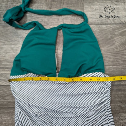 Shekini V Neck One Piece Swimsuit Size S