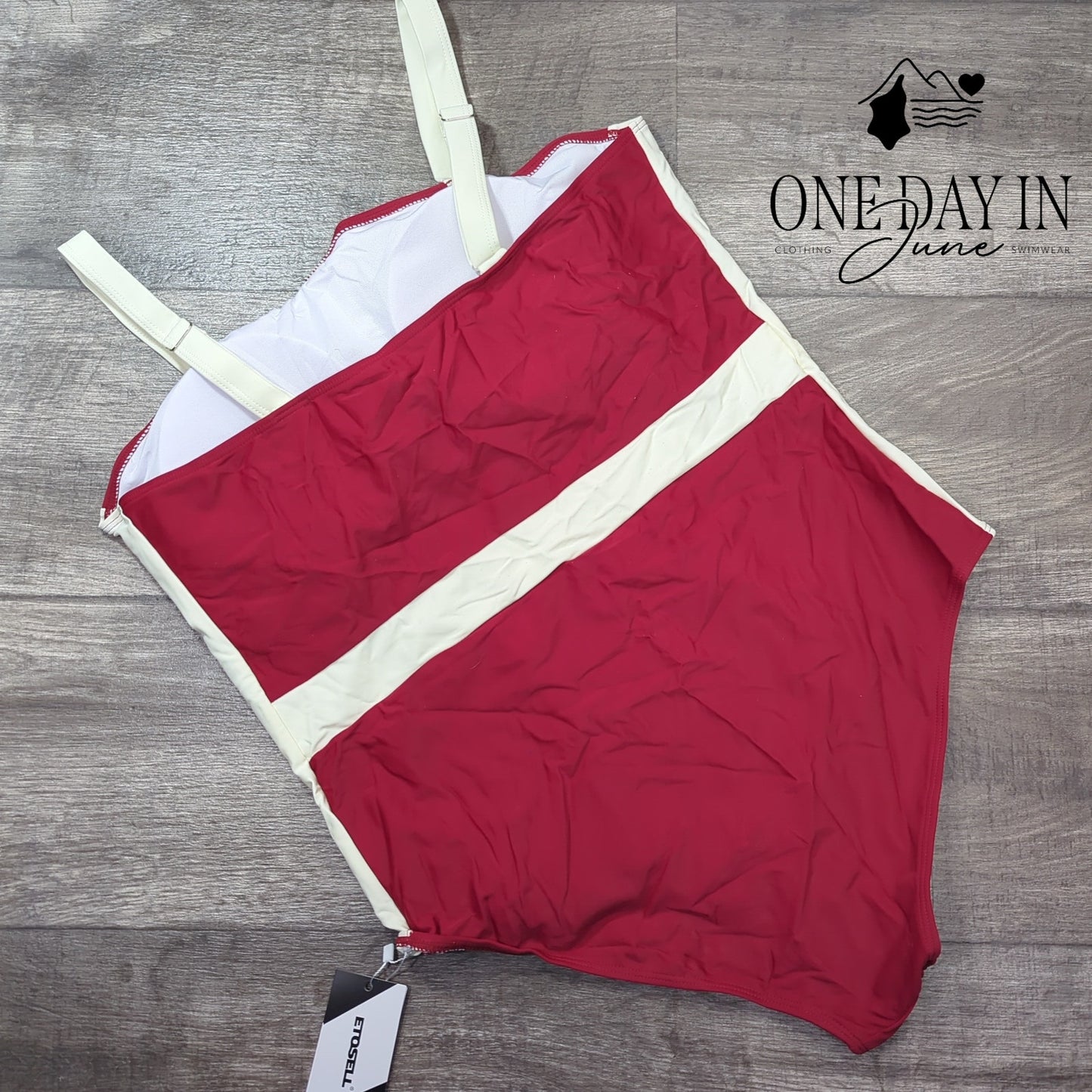 Etosell Colorblock One Piece Swimsuit Size XL