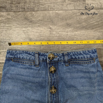Harper Heritage Button Front Denim Skirt Size S