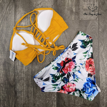 Tempotrek Floral Bikini Swimsuit Size S