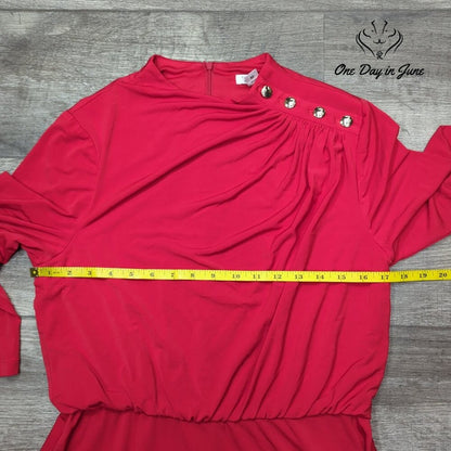 London Style Long Sleeve Midi Dress Size 10