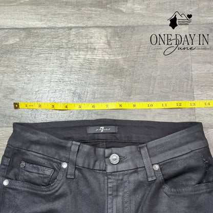 7 For All Mankind Distressed Skinny Jeans Size 4 (27)