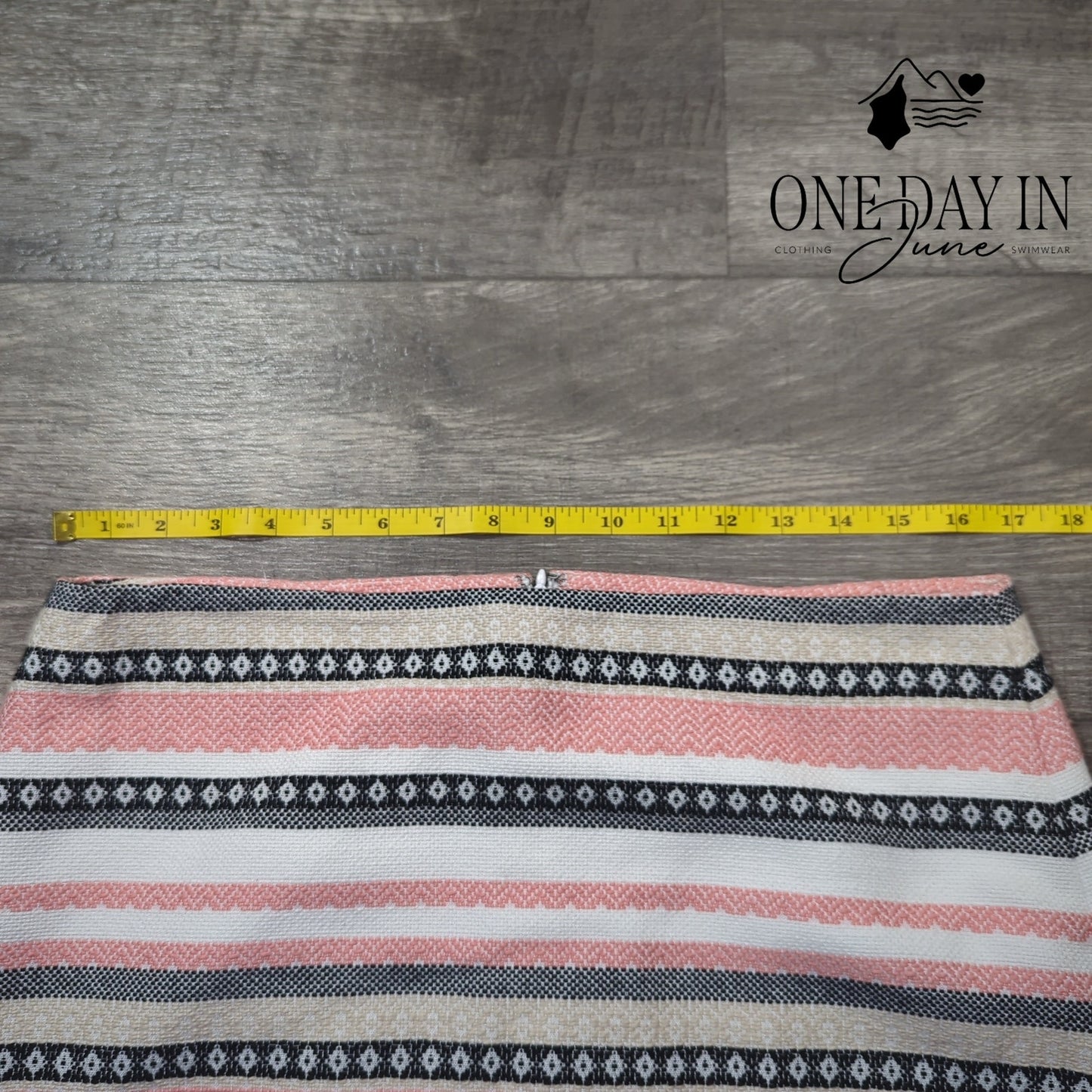 Loft Striped Mini Skirt Size 10