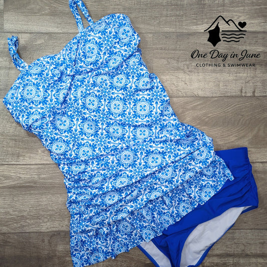 Hanna Nikole Plus Size Tankini Swimsuit Size 24W