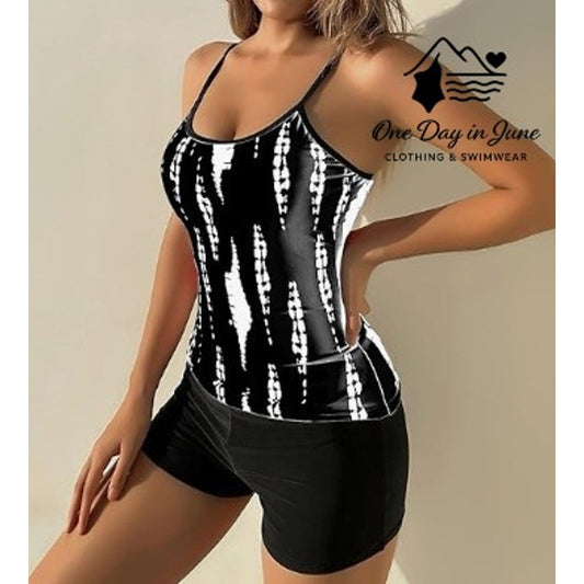 Charmleaks Boyshort Tankini Swimsuit Size L