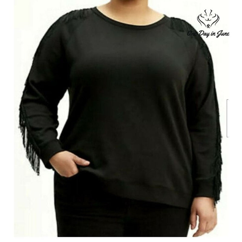 Levis Reese Crewneck Black Western Pullover Size 3X