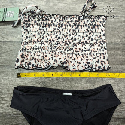 Shekini Girls Smocked Ruffle Bikini Swimsuit Size 6/8