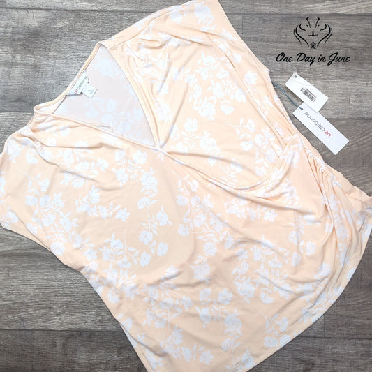 Liz Claiborne Sleeveless Floral Top Size XL