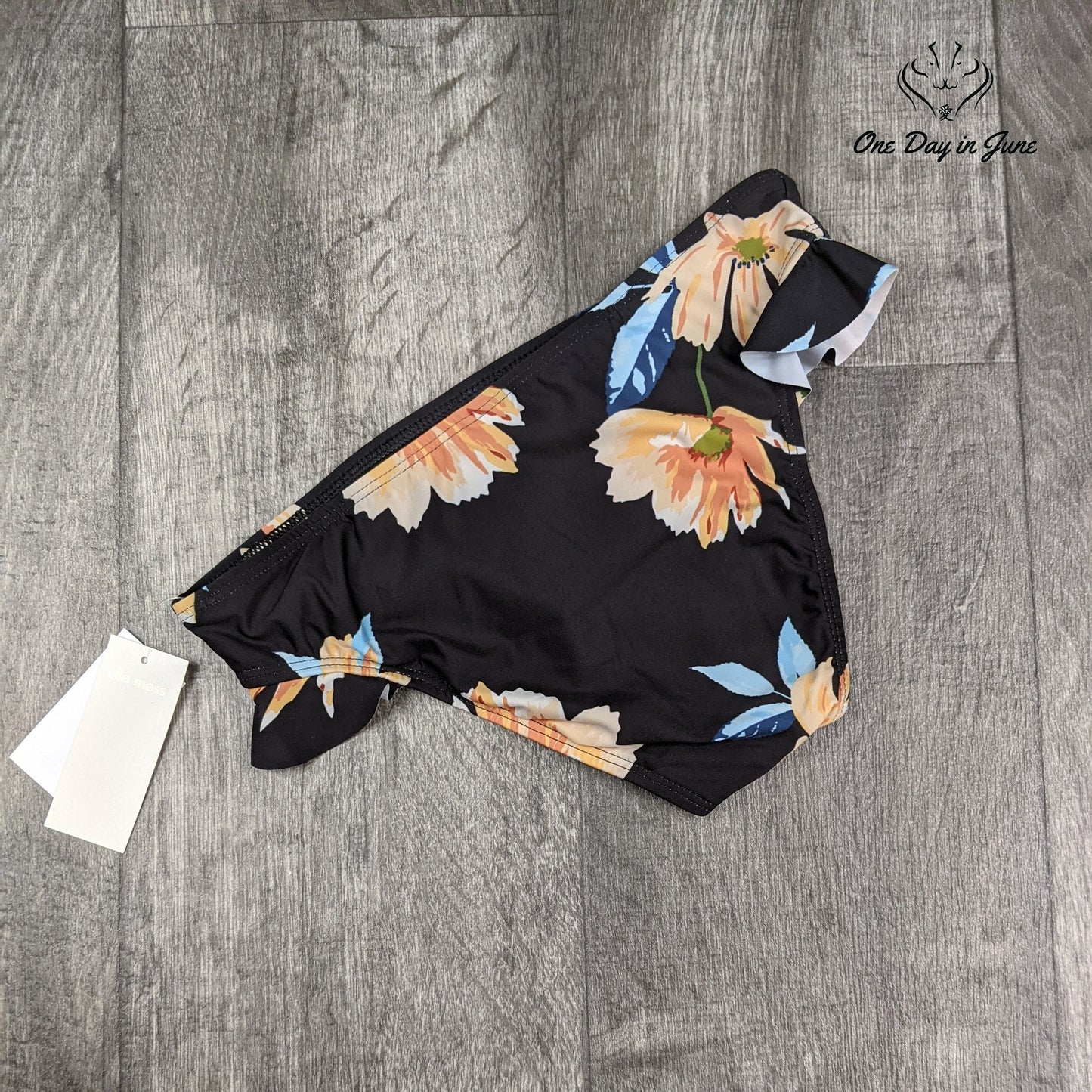 Ella Moss Ruffle Side Bikini Bottom Swimwear Size XS