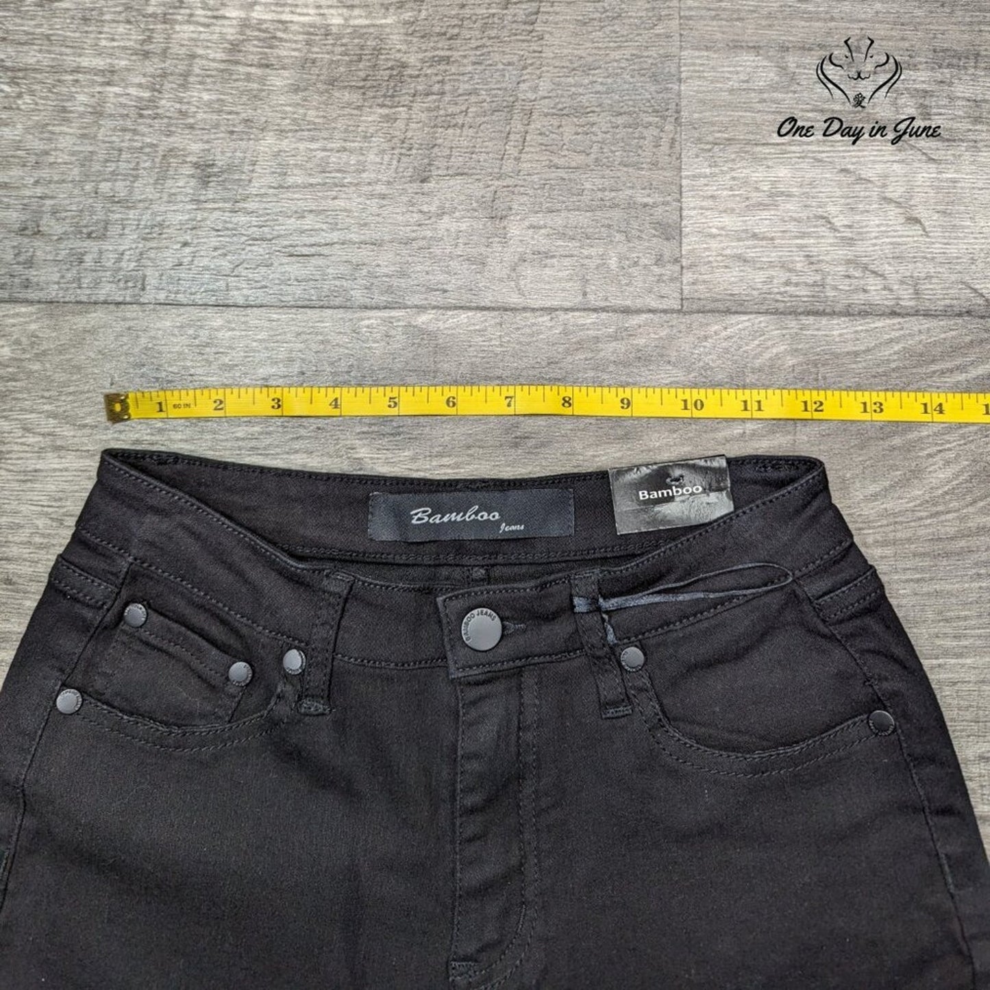 Bamboo Jeans Bermuda Denim Shorts Size 3/4