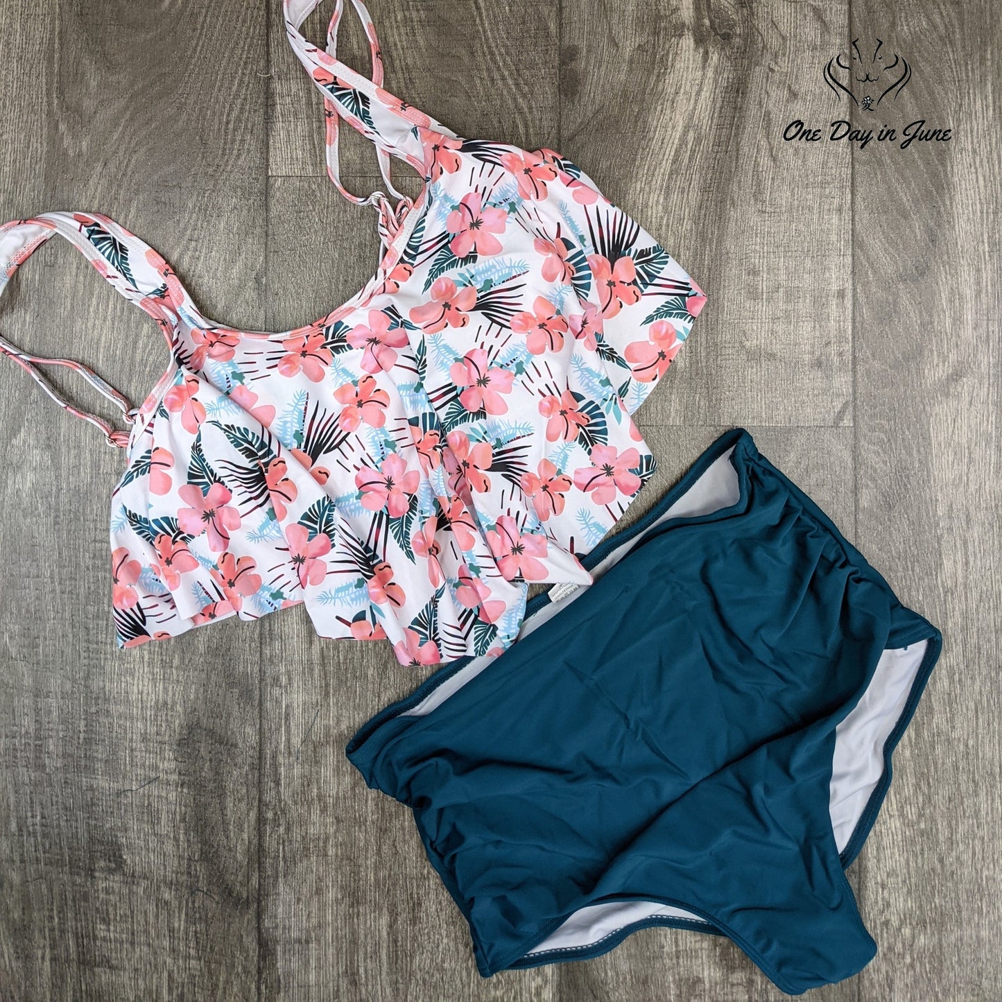 Mitaloo High Waist Flounce Bikini Swimsuit Size L