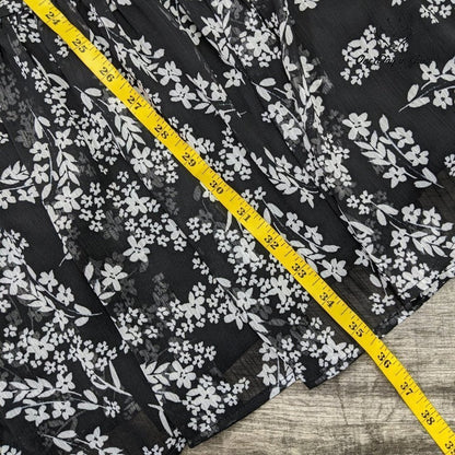 Calvin Klein High Neck Zip Back Floral Mini Dress Size 8