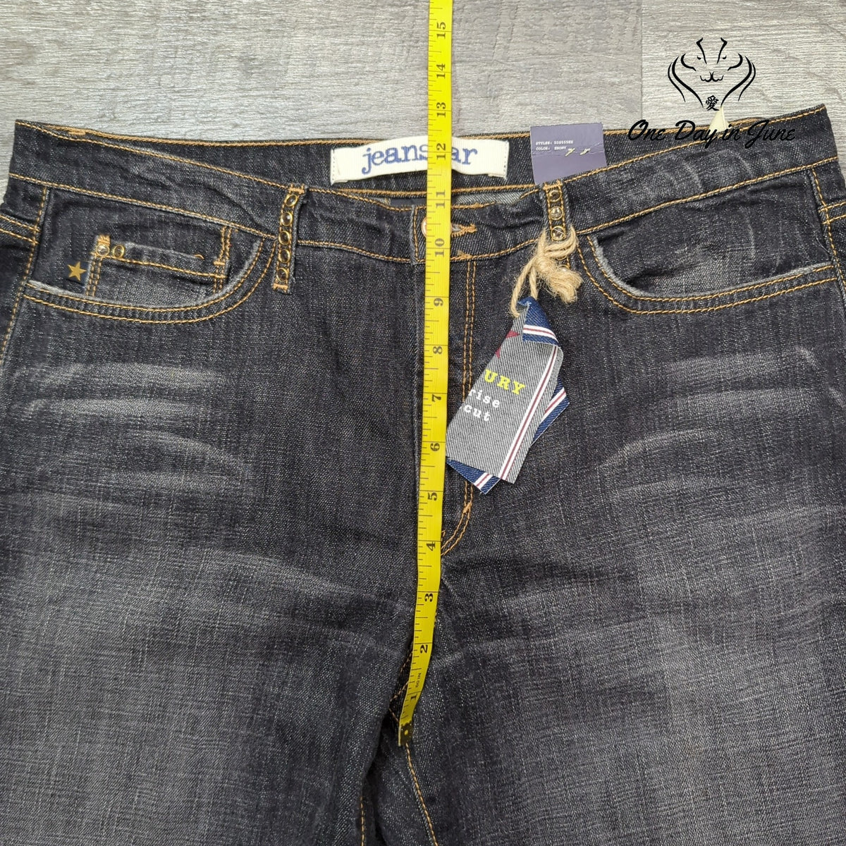 Jeanstar Legend Wash Low Rise Bootcut Jeans Dark Wash NWT Y2K Size 14
