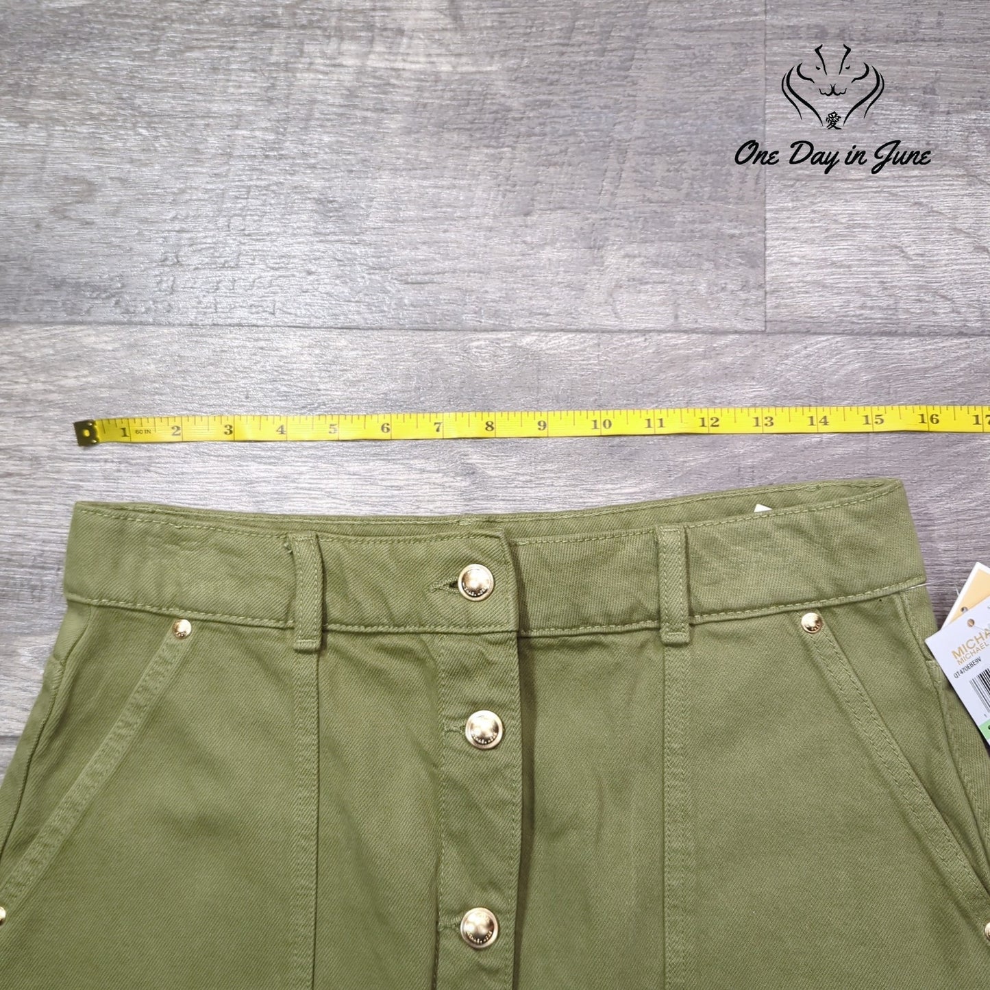 Michael Kors Denim Midi Skirt Size 8