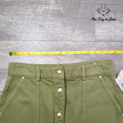 Michael Kors Denim Midi Skirt Size 8
