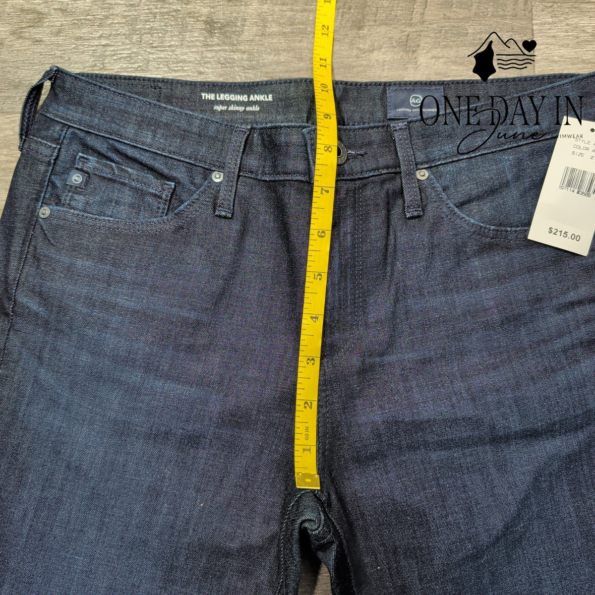 AG Adriano Goldschmied The Legging Ankle Super Skinny Jeans Dark Blue NWT Size 4