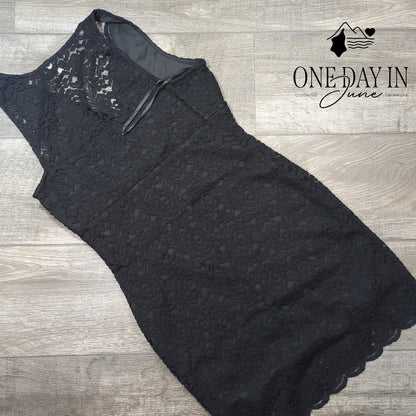 Monteau Lace Layered Mini Dress Size L