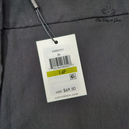 Calvin Klein Petite Modern Essentials Slim Ankle Pants Black NWT Size 14P