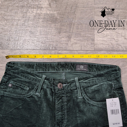 AG Adriano Goldschmied Velvateen Straight Leg Jeans Size 4 (27)