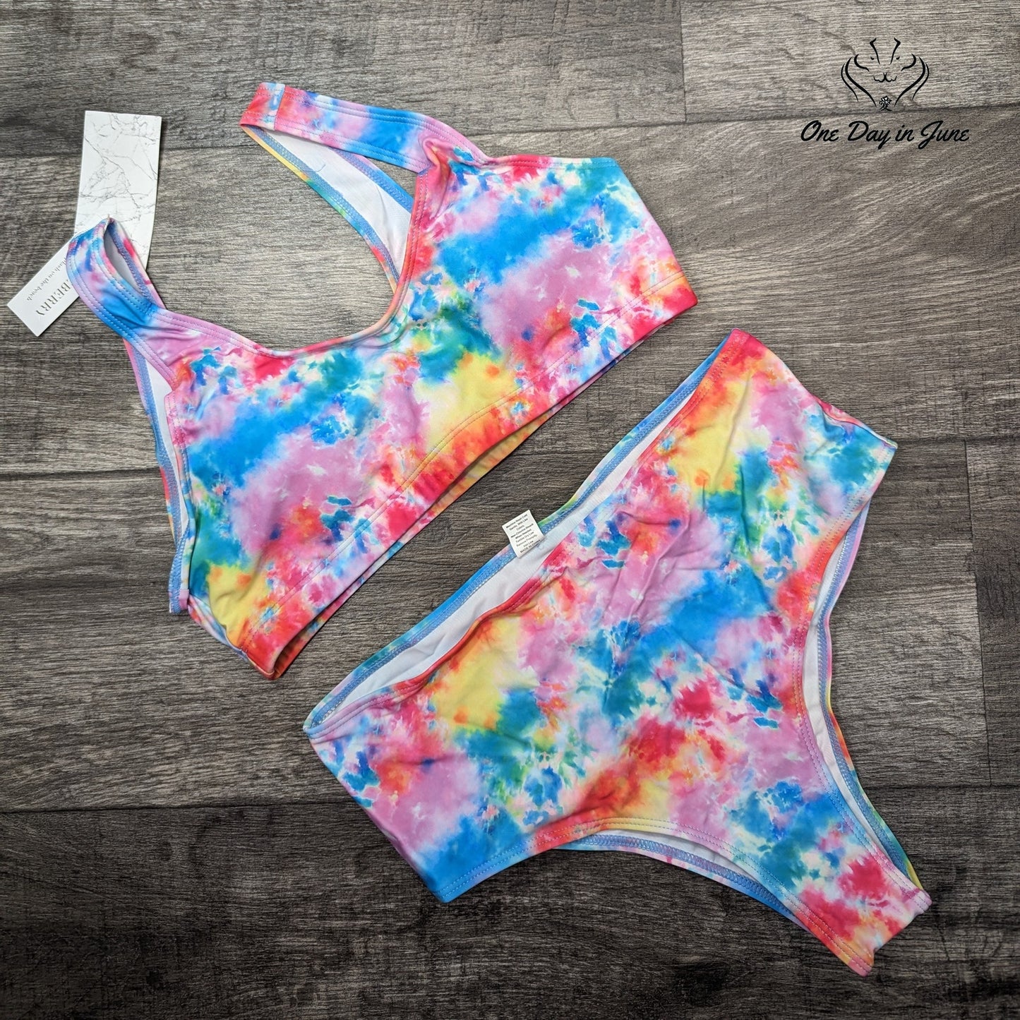 Largeberry Crop Top Bikini Swimsuit Size L