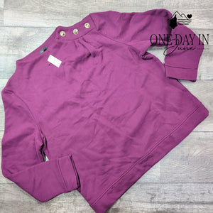 Talbots Long Sleeve Plum Purple Sweatshirt Pullover Size XL