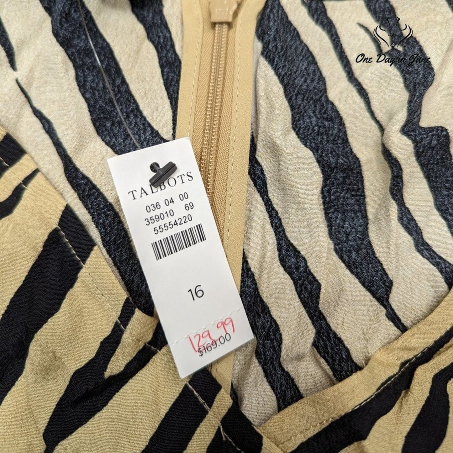 Talbots Short Sleeve Midi Dress Size 16