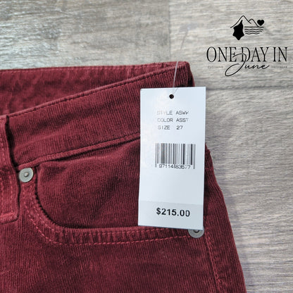AG Adriano Goldschmied The Legging Super Skinny Corduroy Pants NWT Size 4 (27)