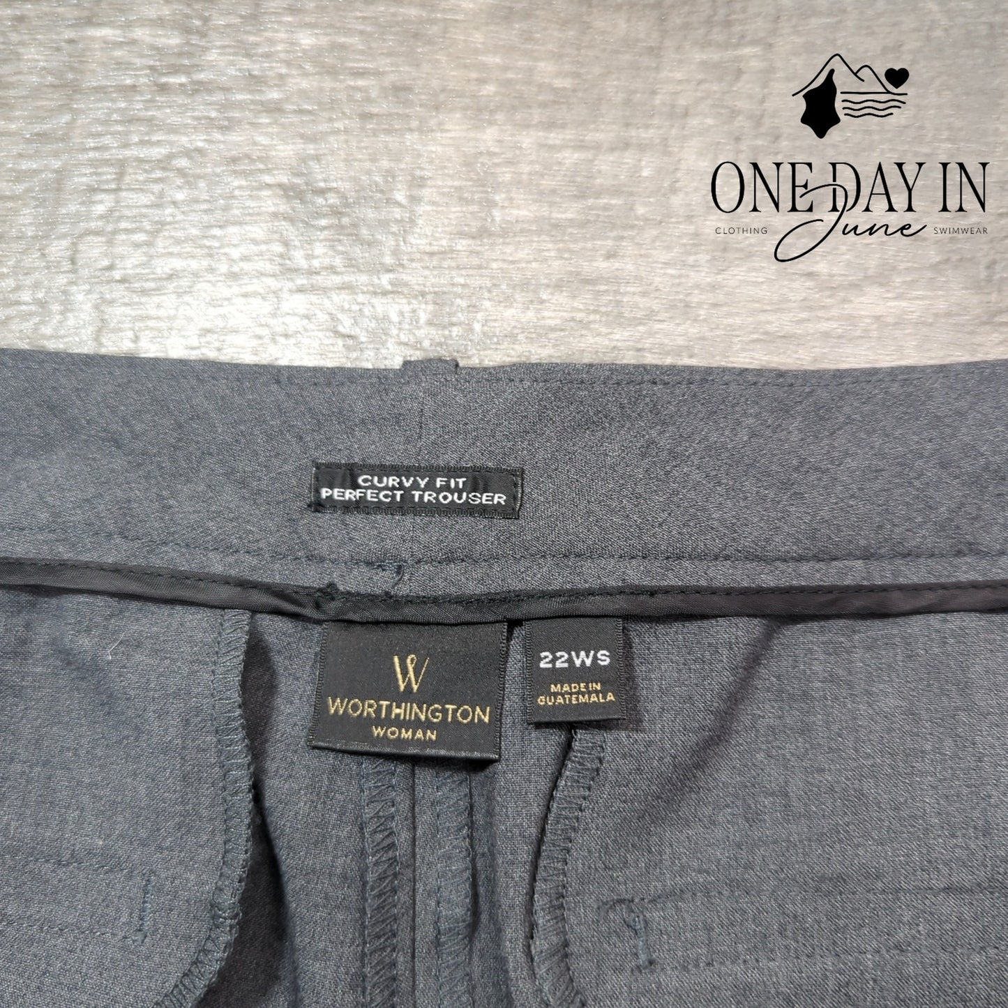 Worthington Plus Size Curvy Fit Perfect Trouser Pants Size 22WS