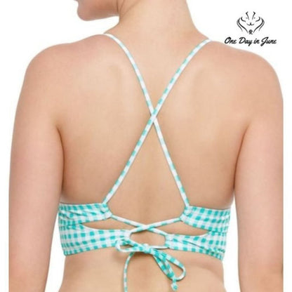 Arizona Jean Co. Smocked Bandeau Juniors Bikini Top Size L