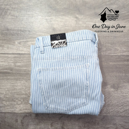 Celebrity Gold Skinny Capri Jeans Size 12