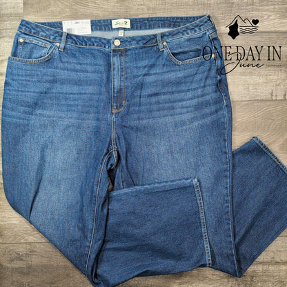 Seven7 Plus Size Loose Straight Jeans Size 22W