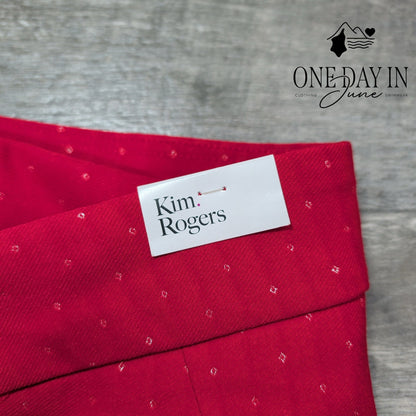 Kim Rogers Red Diamond Millenial Pants Size 14