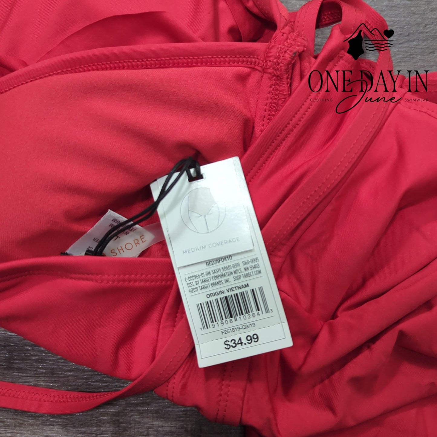 Shade & Shore Strappy Back Medium Coverage One Piece Swimsuit Size XL