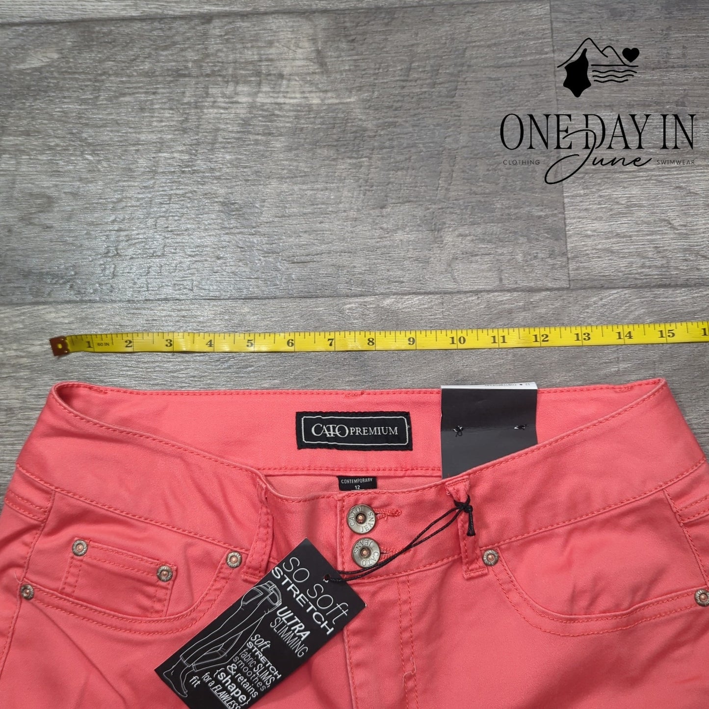 Cato Contemporary Super Soft Crop Jeans Size 12