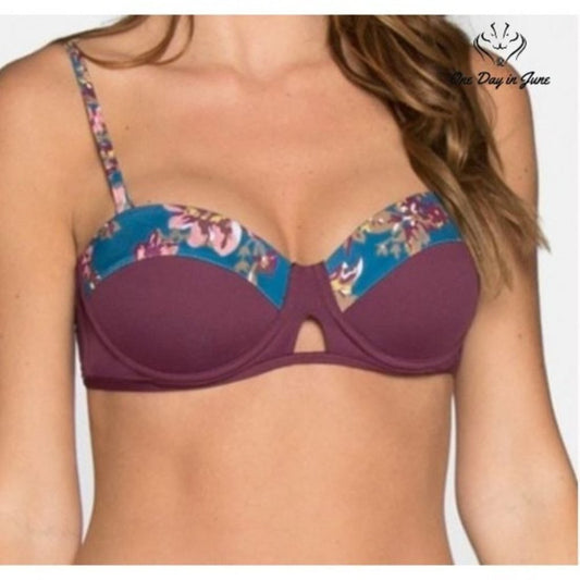 Tavik Corsica Merlot Swim Top Size L