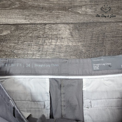 Talbots Straight Leg Crop Pants Size 14
