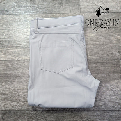 Johnnie-O Boys PREP-FORMANCE Straight Leg Performance Pants Gray NWT Size 16