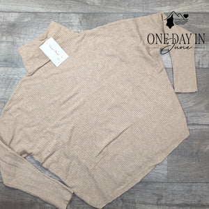 Magaschoni Long Sleeve Mock Crop Sweater Size L