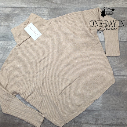 Magaschoni Long Sleeve Mock Crop Sweater Size L