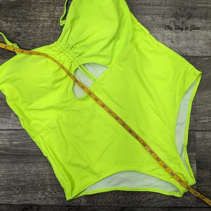 Firpearl Key Hole One Piece Swimsuit Size 4XL