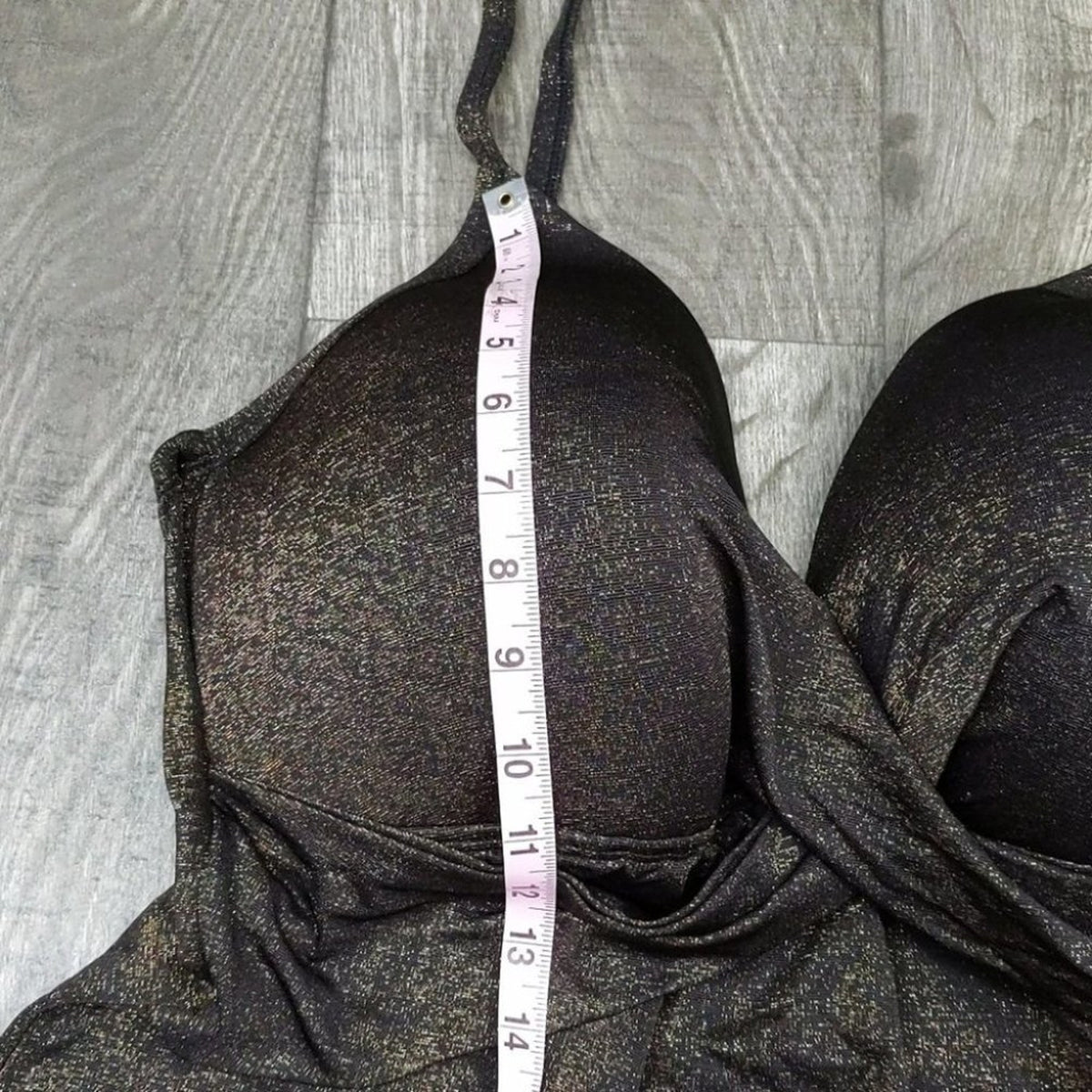 Kenneth Cole Push Up Mio One Piece Swimsuit Bronze Metallic NWT Size 3X