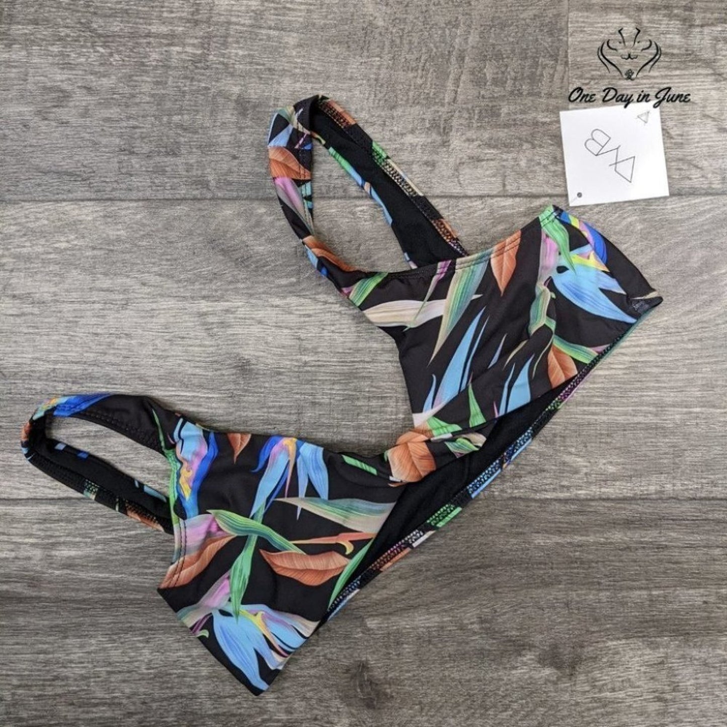 Vicious Young Babes Tropic Trip Bikini Top Size L