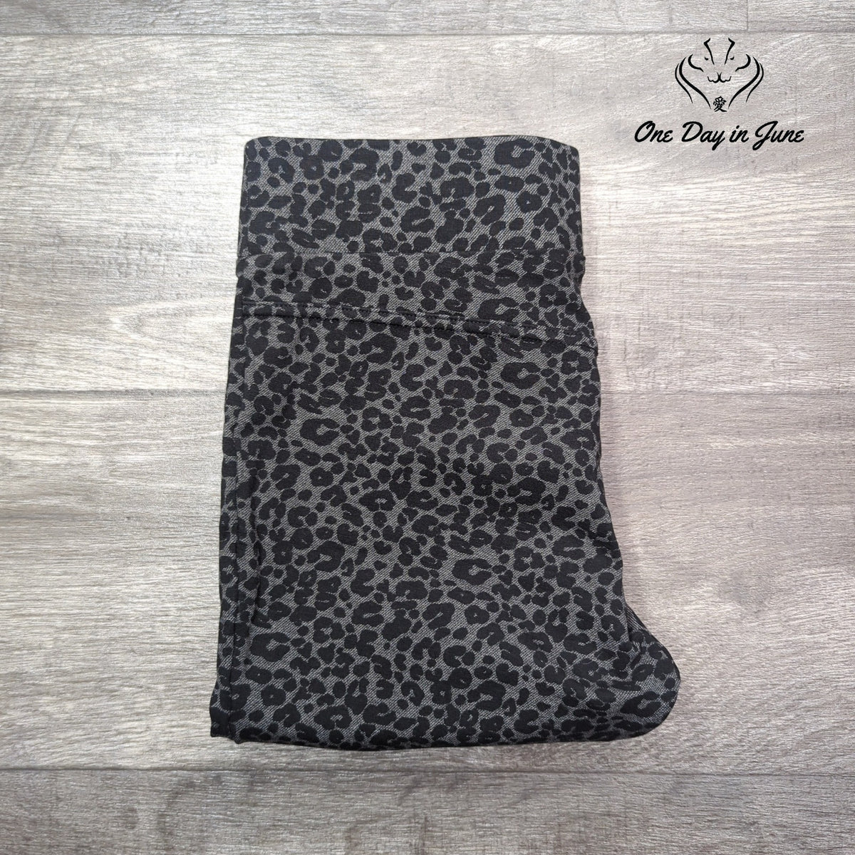 Loft Leopard Print Ponte Leggings Gray Black Pull On Skinny Pants Size S